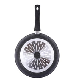 Сковорода Kukmara (28/6,5см) смти282а "Marble induction" (индукц.) (со съемной ручкой) темн.мрамор