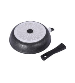 Сковорода Kukmara (28/6,5см) смти282а "Marble induction" (индукц.) (со съемной ручкой) темн.мрамор