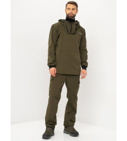 Костюм летний HUNTSMAN Антигнус Эконом Хаки 56-58/182-188 ткань Смесовая Рип-Стоп