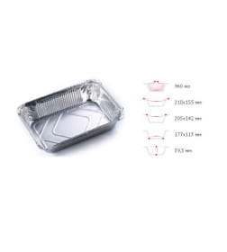 Форма для запекания SP(RF)64L (4003) 960 мл (фольга алюминиевая)