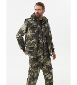 Костюм летний HUNTSMAN Тайга-3 Зеленый Питон 44-46/182-188 ткань Твил-Пич