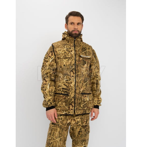 Костюм летний HUNTSMAN Тайга-3 Камыш 56-58/182-188 ткань Твил-Пич