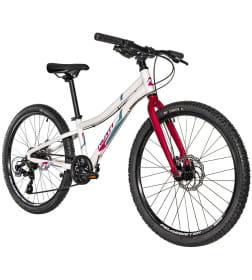 Велосипед NOVATRACK 24" NOVARA алюм.рама 10, белый, 6-скор, TY300/TS38/TZ500, диск.торм.STG, жёсткая алюм. вилка