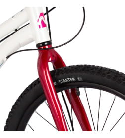 Велосипед NOVATRACK 24" NOVARA алюм.рама 10, белый, 6-скор, TY300/TS38/TZ500, диск.торм.STG, жёсткая алюм. вилка