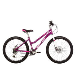 Велосипед NOVATRACK 24" JENNY сталь 14'', пурпурный, 6 скор. TY21/TS-38/TZ500/SG-6S, диск.торм STG