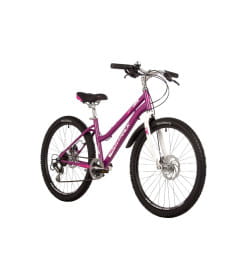 Велосипед NOVATRACK 24" JENNY сталь 14'', пурпурный, 6 скор. TY21/TS-38/TZ500/SG-6S, диск.торм STG