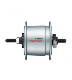 Втулка динамо Shimano C6000, 36 отверстий, 6V-3W, под роллер, HIGH, 100x140мм, без гаек и шайб, серебристый