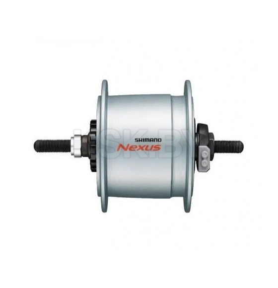 Втулка динамо Shimano C6000, 36 отверстий, 6V-3W, под роллер, HIGH, 100x140мм, без гаек и шайб, серебристый (8819) 