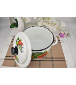 Кастрюля цилиндрическая КМЗ (4,0л) 41704-142/6 Восточные дары бел.