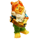 Фигура садовая гном с гармошкой 53*24 см арт. СФ-1264 (СФ-1264) 