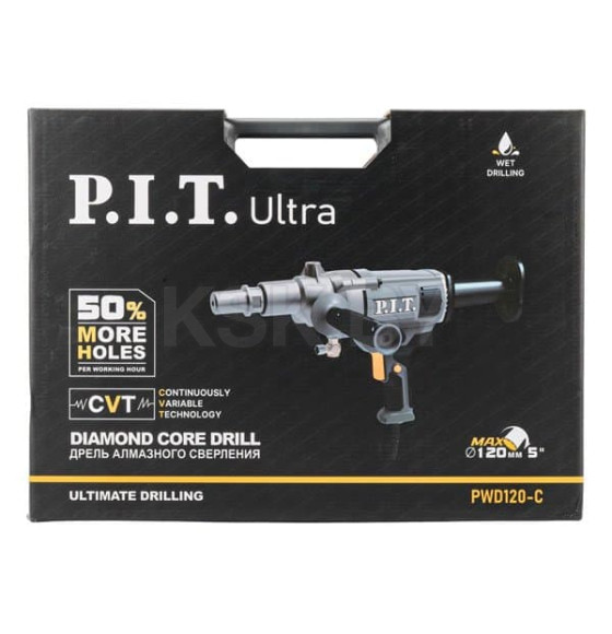 Дрель алмазного сверления электрич. P.I.T. ULTRA (PWD120-C) 