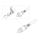 Разъем штекер RCA металл под винт ZN PROCONNECT 14-0410-4 (14-0410-4)