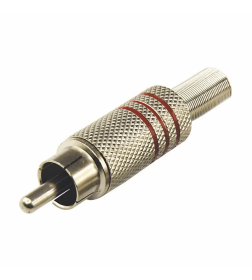 Разъем штекер RCA металл под винт ZN PROCONNECT 14-0410-4