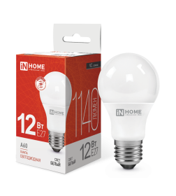 Лампа светодиодная LED-A60-VC 12Вт 230В Е27 4000К 1140Лм IN HOME 4690612020242