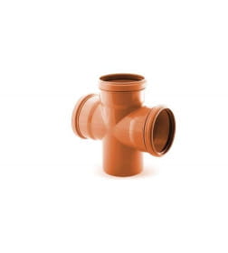 Крестовина канализационная наружная 110/110/110х87 РосТурПласт 36551