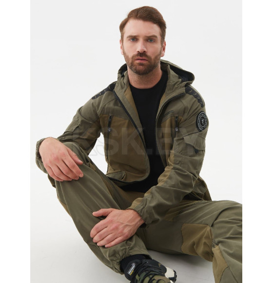 Костюм летний HUNTSMAN Горка-Люкс Хаки 56-58/170-176 ткань Ravena
