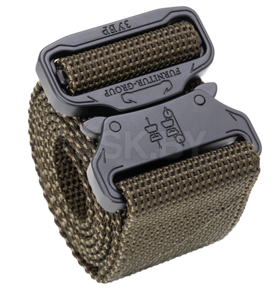 Ремень тактический FG Black 120/38 Э (Полиамид+латекс/Хаки) (100042) 
