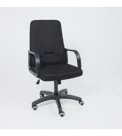 Кресло поворотное МЕНЕДЖЕР PL, Leto 70 черная ткань