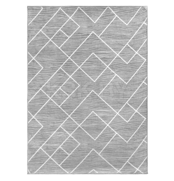Покрытие напольное тафтинговое (0,6х1) SOFT (3084-GREY-WHITE) (3084-GREY-WHITE)