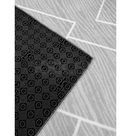 Покрытие напольное тафтинговое (0,6х1) SOFT (3084-GREY-WHITE) (3084-GREY-WHITE)
