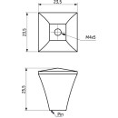 Ручка мебельная Margarita,брашированное золото (104223) 