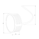 Светодиодный модуль MR16 7W 3000K BMGU1001 ES (a070744) 
