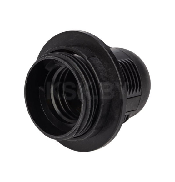 Патрон пластиковый термостойкий подвесной с кольцом Е27, черный REXANT 11-8826 (11-8826) 