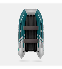 Надувная лодка GLADIATOR E420S морской зеленый-белый (8)