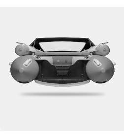 Надувная лодка GLADIATOR E380X светло-темносерый (1)