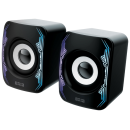 Колонки 10 ВТ, объемное звучание, RGB подсветка, USB+Jack 3,5 мм Qumo 2.0 GRID AS009 Q32871 (Q32871) 