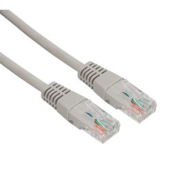 Пaтч-корд U/UTP, категория 5e, RJ45-RJ45, неэкранированный, LSZH серый, 0,5 м Rexant 18-8001