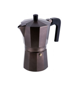 Гейзерная кофеварка 450 мл алюминий MR-1666-9-Brown Espresso Moka Maestro