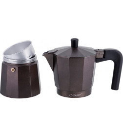 Гейзерная кофеварка 450 мл алюминий MR-1666-9-Brown Espresso Moka Maestro