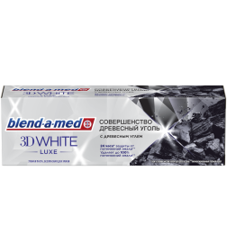 Зубная паста Blend-a-med 75мл 3D White Luxe Древесный уголь