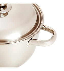 Кастрюля Amet (2,5л) 1С 2385 "Классика-Прима" ТРС-3 (объем. руч., метал. крышка)