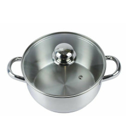Кастрюля Amet (2,5л) 1С 2400 "Славяна" ТРС-3 (объем. руч., метал. крышка)