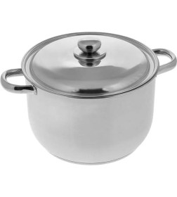 Кастрюля Amet (8,0л) 1С 2365 "Классика-Прима" ТРС-3 (объем. руч., метал. крышка)