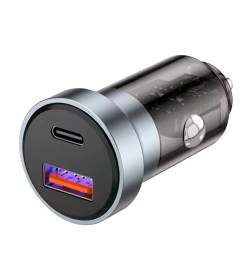 Зарядное устройство автомобильное 20Вт USB-A + USB-C c LED-подсветкой REXANT 18-2243-5