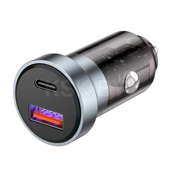 Зарядное устройство автомобильное 20Вт USB-A + USB-C c LED-подсветкой REXANT 18-2243-5 (18-2243-5) 