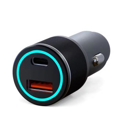 Зарядное устройство автомобильное 68Вт USB-C + USB-A c LED-подсветкой REXANT 18-2231-5