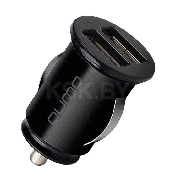 Зарядное устройство автомобильное 2USB 2А (черный) Qumo Energy light Charger 0034 Q32849 (Q32849) 
