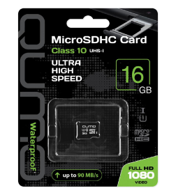 Карта памяти MicroSDHC 16GB Сlass 10 UHS-I, 3.0 N/A без адаптера SD QUMO QM16GMICSDHC10U1NA Q24630