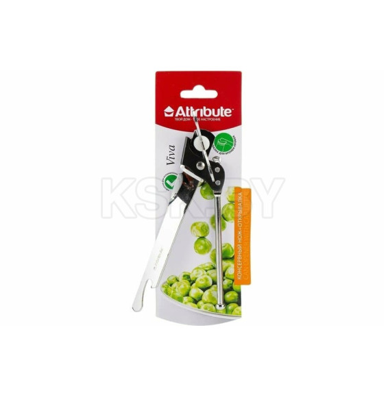 Нож консервный с открывалкой ATTRIBUTE VIVA Chrome AGC071 (57997) 