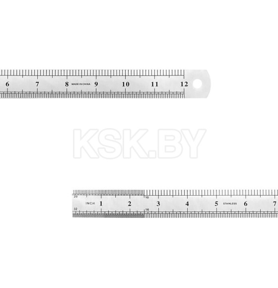 Линейка металлическая 300 мм VERTEXTOOLS 3042-300 (3042-300) 