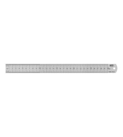 Линейка нержавеющая 30 см двухсторонняя шкала Рубин TDM SQ1018-0503