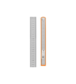 Линейка нержавеющая 30 см двухсторонняя шкала Рубин TDM SQ1018-0503
