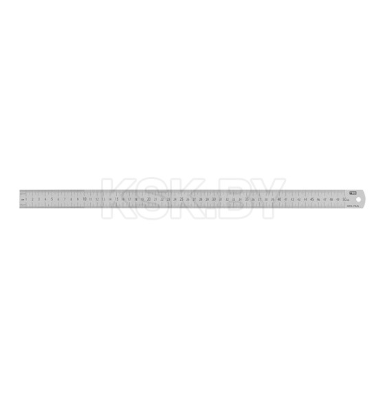 Линейка нержавеющая 50 см двухсторонняя шкала Рубин TDM SQ1018-0504 (SQ1018-0504) 
