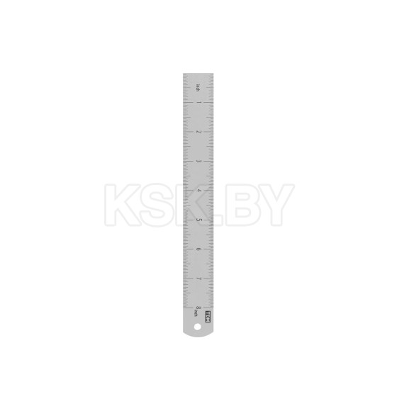 Линейка нержавеющая 20 см двухсторонняя шкала Рубин TDM SQ1018-0502 (SQ1018-0502) 