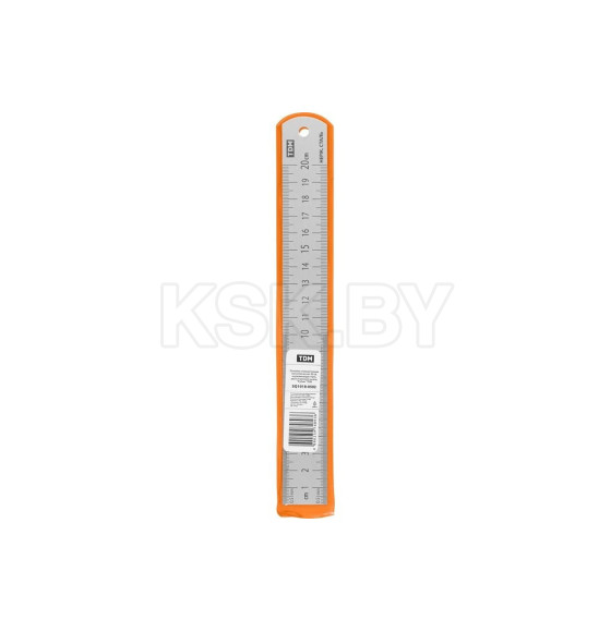 Линейка нержавеющая 20 см двухсторонняя шкала Рубин TDM SQ1018-0502 (SQ1018-0502) 