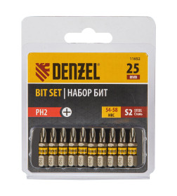 Бита PH 2х25 мм S2 (10 шт.) Denzel 11652